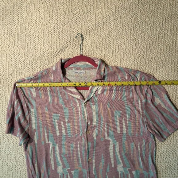 Zara Multicolor Casual Button Down Shirt - Picture 7 of 7